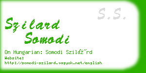 szilard somodi business card